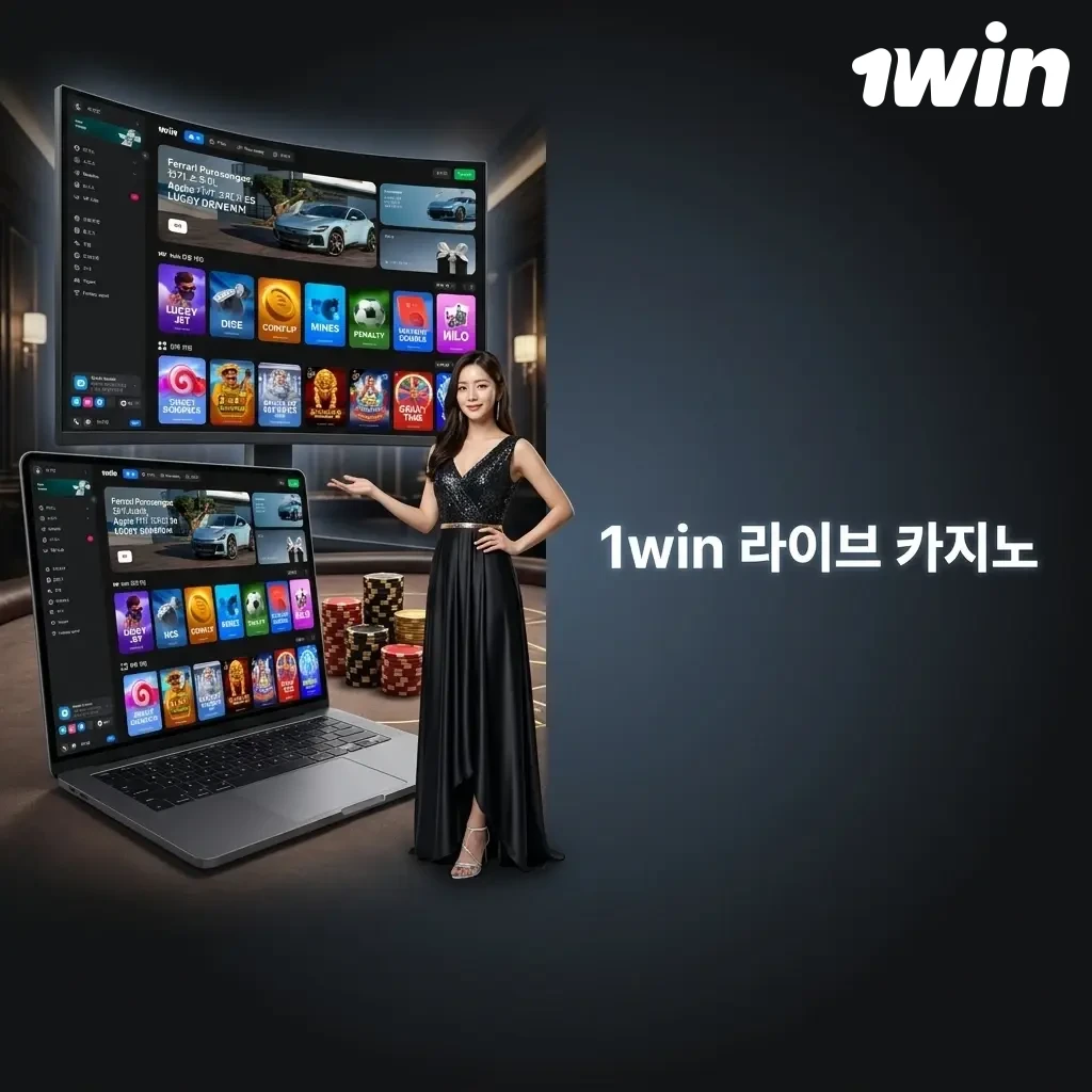 1win 라이브 카지노 - 전문 딜러와 실시간 소통하는 블랙잭, 바카라, 룰렛 등 HD 스트리밍 게임