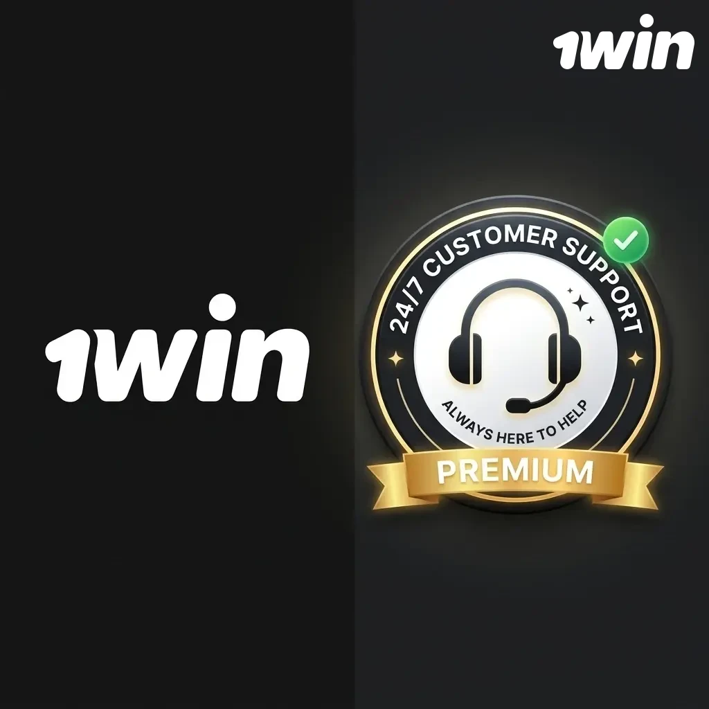 1win 고객 지원팀 라이브 채팅, 이메일 문의, FAQ 도움말 센터 안내 화면