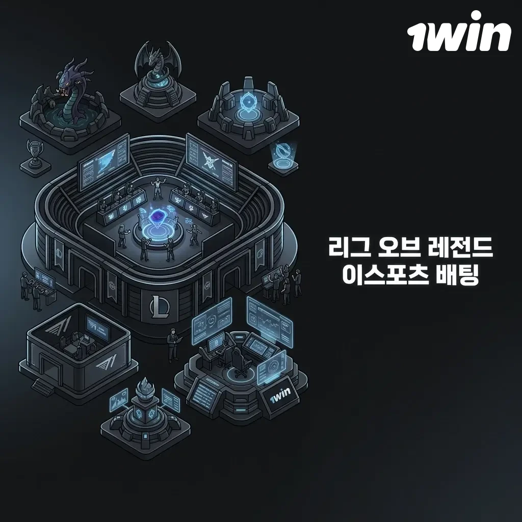리그 오브 레전드 이스포츠 배팅 - LCK, Worlds 등 주요 LoL 토너먼트 베팅 옵션