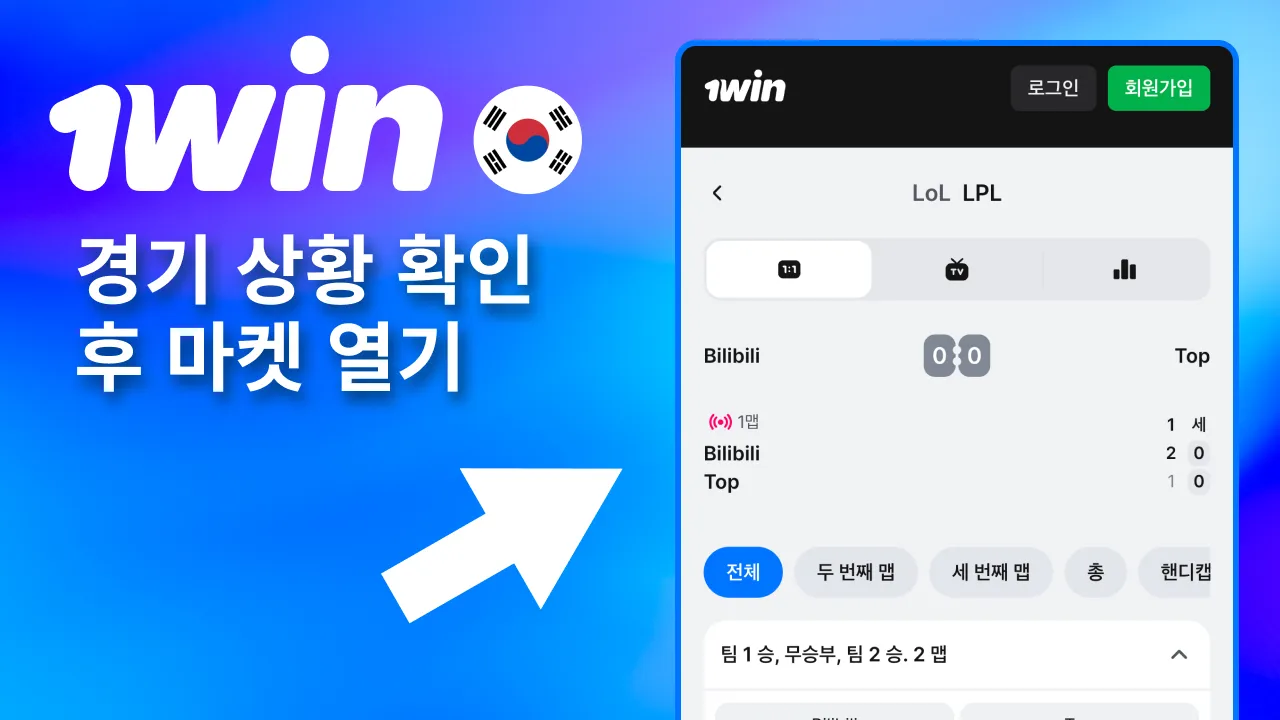 1win 경기 스코어 분석 후 적합한 베팅 옵션 선택.